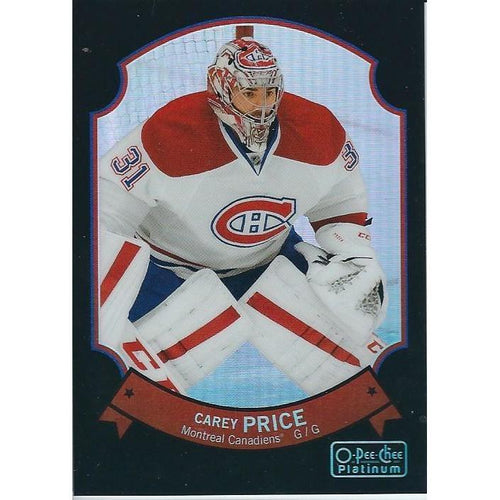2014-15 OPC O-Pee-Chee Platinum Carey Price Black Rainbow /100 #28 MTL