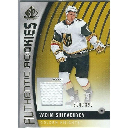 2017-18 SPGU SP Game Used Vadim Shipachyov Rookie Jersey /399 VGK