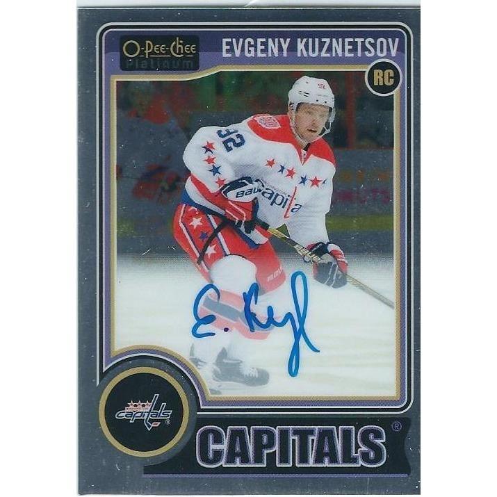 2014-15 OPC O-Pee-Chee Platinum Evgeny Kuznetsov Rookie Autograph WSH