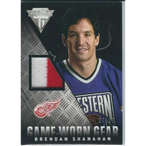 2013-14 Panini Titanium Brendan Shanahan Game Worn Gear Prime Jersey /50 DET