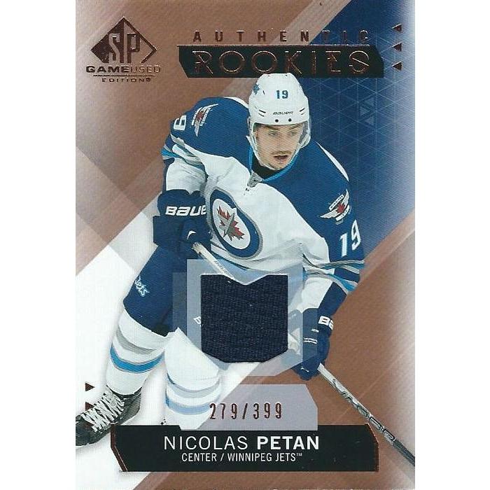 2015-16 SPGU SP Game Used Nicolas Petan Authentic Rookie Jersey /399 BB WPG