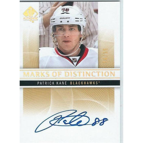 2012-13 SP Authentic Patrick Kane Marks of Distinction Autograph /25 CHI