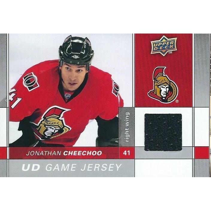 2009-10 Upper deck Jonathan Cheechoo Game Jersey BB OTT
