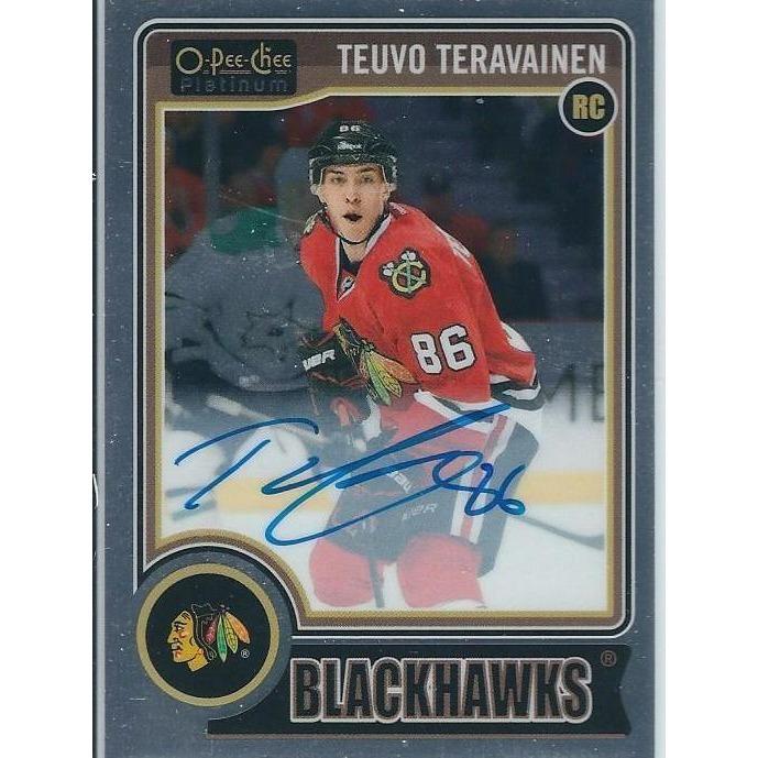 2014-15 OPC O-Pee-Chee Platinum Teuvo Teravainen Rookie Autograph CHI