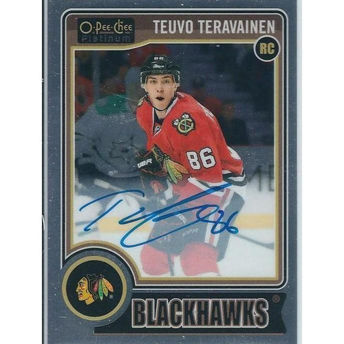 2014-15 OPC O-Pee-Chee Platinum Teuvo Teravainen Rookie Autograph CHI