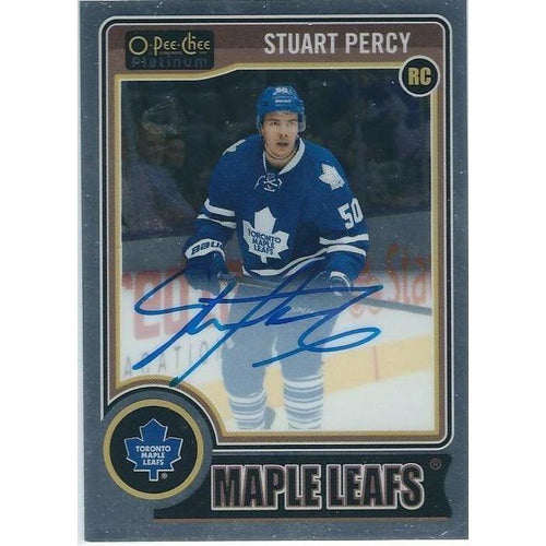 2014-15 OPC O-Pee-Chee Platinum Stuart Percy Rookie Autograph BB TOR