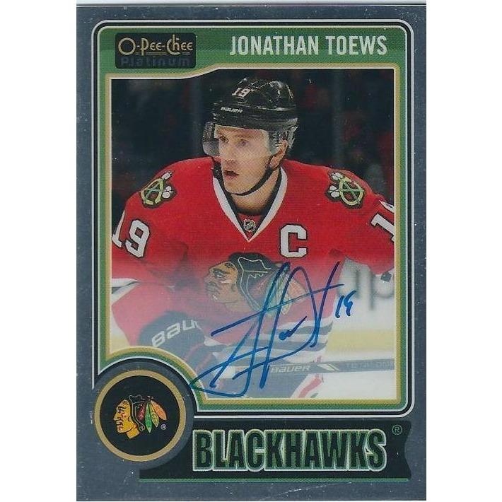 2014-15 OPC O-Pee-Chee Platinum Jonathan Toews Autograph CHI