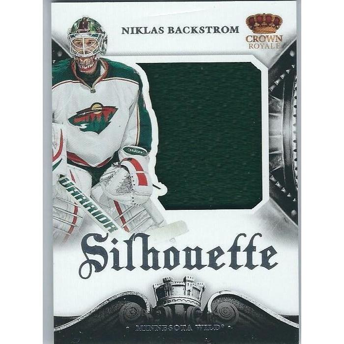 2013-14 Panini Crown Royale Niklas Backstrom Silhouette Jersey BB MIN