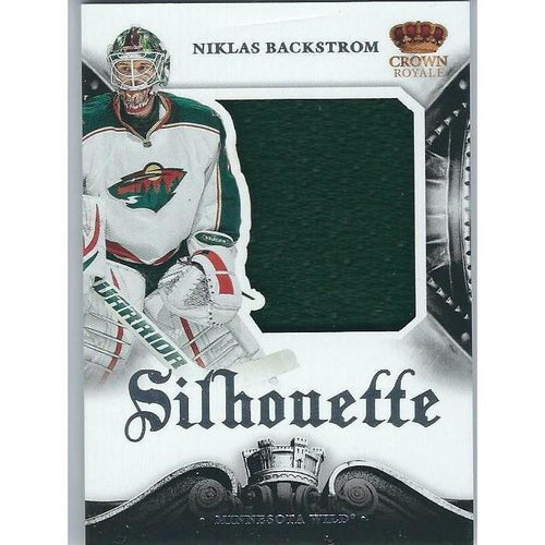 2013-14 Panini Crown Royale Niklas Backstrom Silhouette Jersey BB MIN
