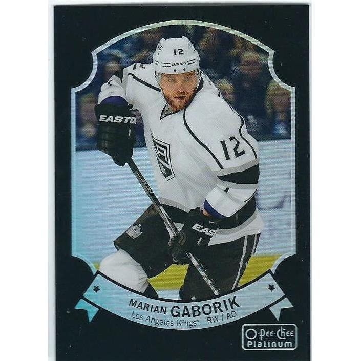 2014-15 OPC O-Pee-Chee Platinum Marian Gaborik Black Rainbow /100 #57 LAK