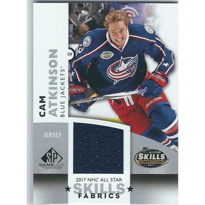 2017-18 SPGU SP Game Used Cam Atkinson All-Star Skills Fabrics Jersey BB CLB
