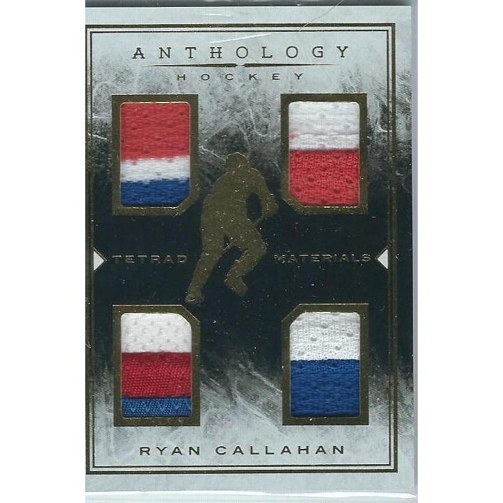 2014-15 Panini Anthology Ryan Callahan Tetrad Materials Jersey /299 BB NYR