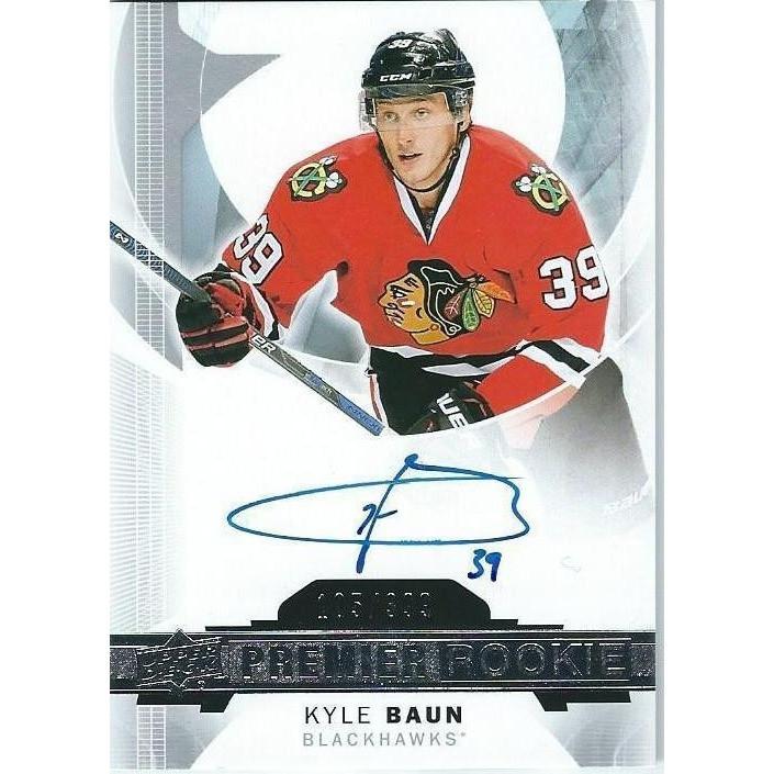 2015-16 Upper Deck Premier Kyle Baun Rookie Autograph /399 BB CHI