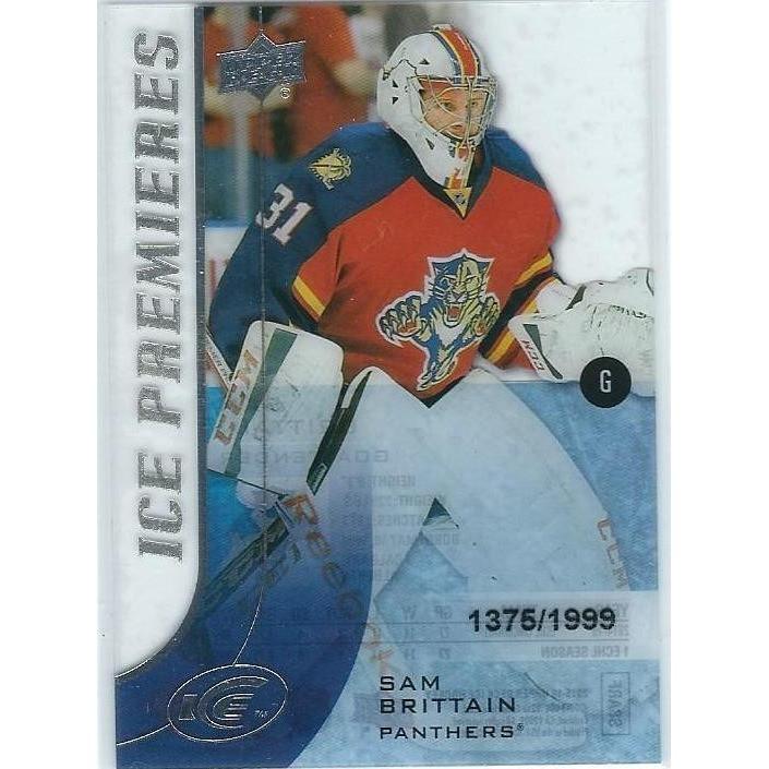 2015-16 Upper Deck Ice Sam Brittain Ice Premieres Rookie /1999 #113 FLA