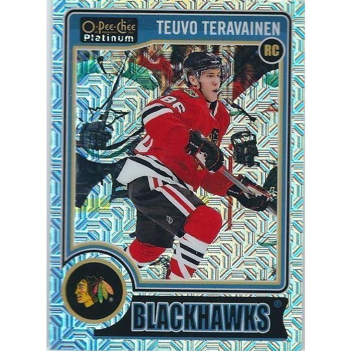 2014-15 OPC O-Pee-Chee Platinum Teuvo Teravainen Traxx Rookie #157 CHI