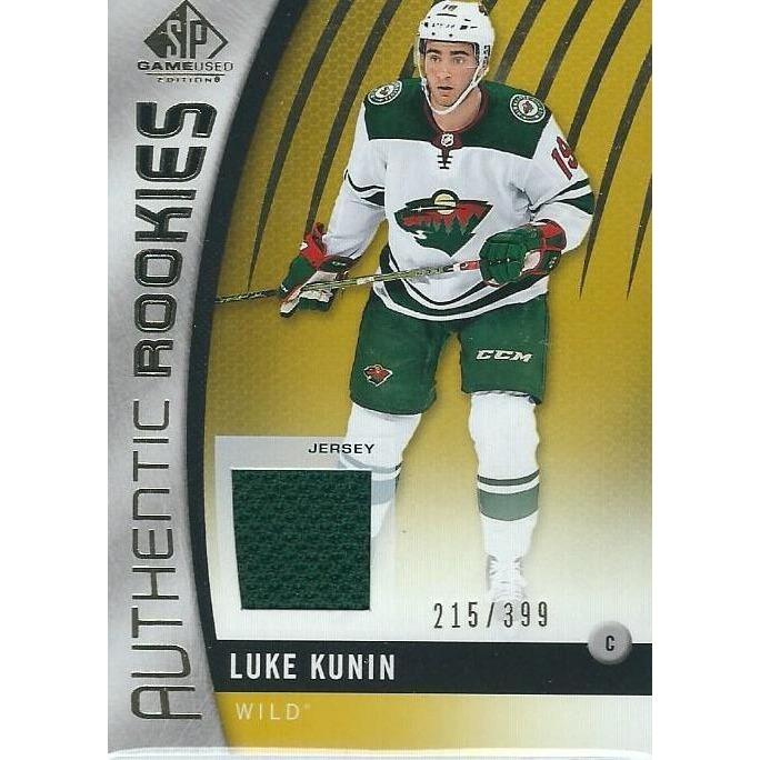 2017-18 SPGU SP Game Used Luke Kunin Authentic Rookie Jersey /399 BB MIN