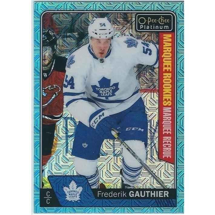 2016-17 OPC O-Pee-Chee Platinum Frederik Gauthier Ice Blue Traxx Rookie Parallel #162 TOR