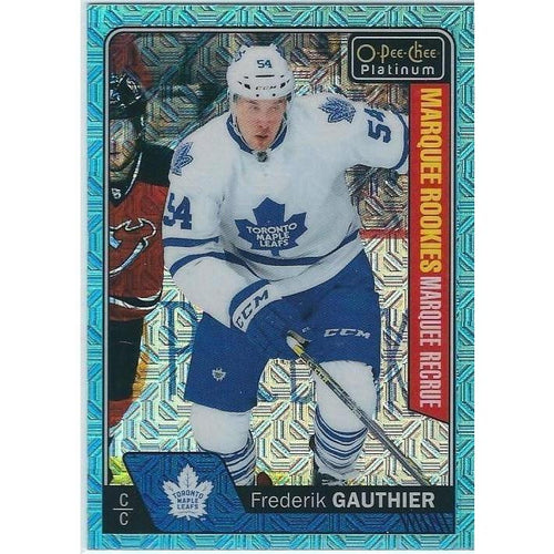2016-17 OPC O-Pee-Chee Platinum Frederik Gauthier Ice Blue Traxx Rookie Parallel #162 TOR