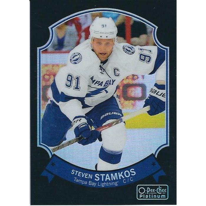 2014-15 OPC O-Pee-Chee Platinum Steven Stamkos Black Rainbow /100 #70 TBL
