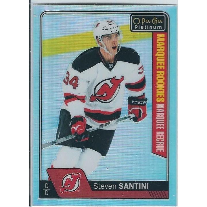 2016-17 OPC O-Pee-Chee Platinum Steven Santini Marquee Rookie Rainbow Parallel #194 NJD