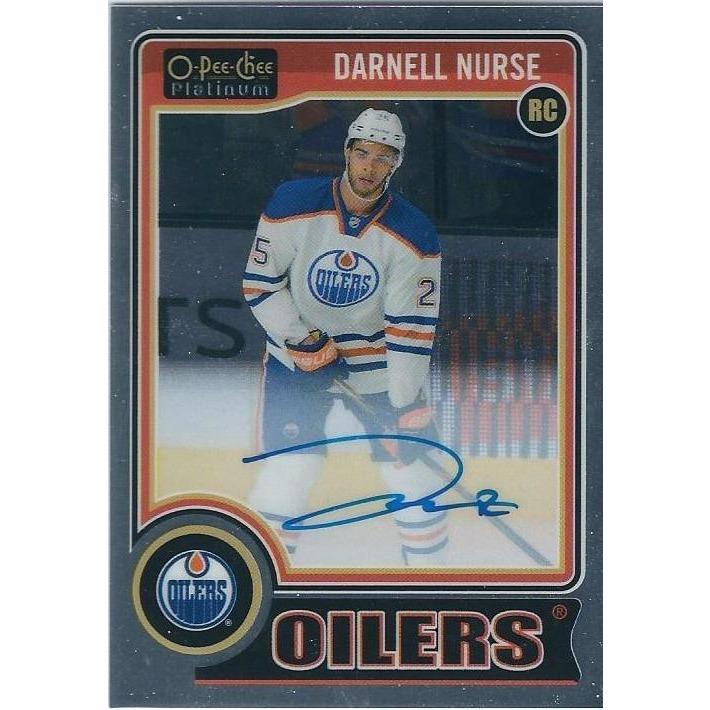2014-15 OPC O-Pee-Chee Platinum Darnell Nurse Rookie Autograph EDM
