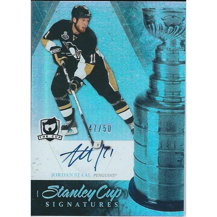 2010-11 The Cup Jordan Staal Stanley Cup Signautres Autograph /50 PIT