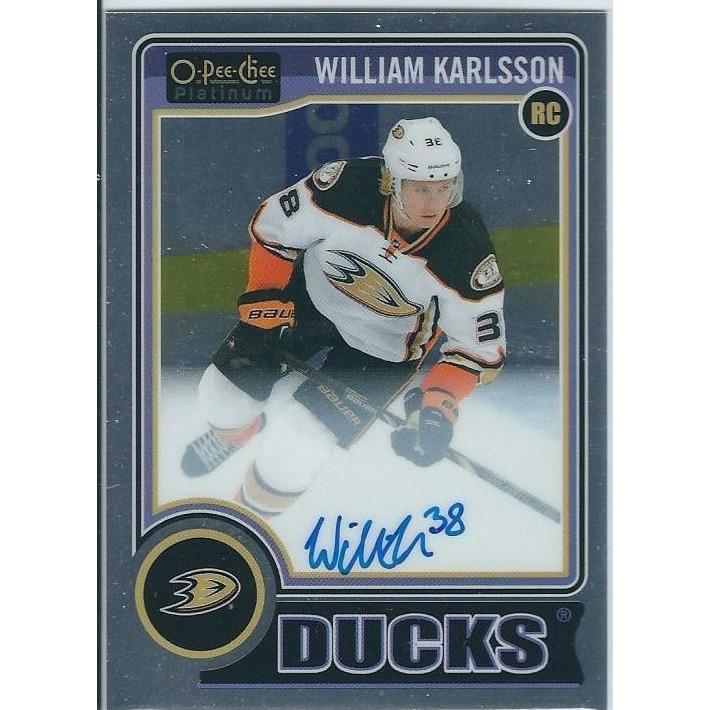 2014-15 OPC O-Pee-Chee Platinum William Karlsson Rookie Autograph VGK