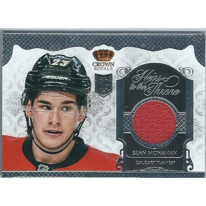 2013-14 Panini Crown Royale Sean Monahan Heirs to the Throne Rookie Jersey BB CGY