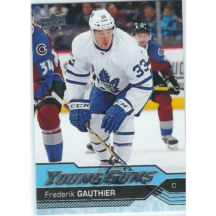 2016-17 Upper Deck Frederik Gauthier Young Guns Rookie #460 TOR