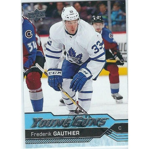 2016-17 Upper Deck Frederik Gauthier Young Guns Rookie #460 TOR