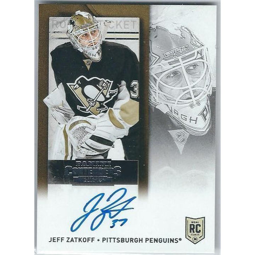 2013-14 Panini Contenders Jeff Zatkoff Rookie Ticket Autograph BB PIT