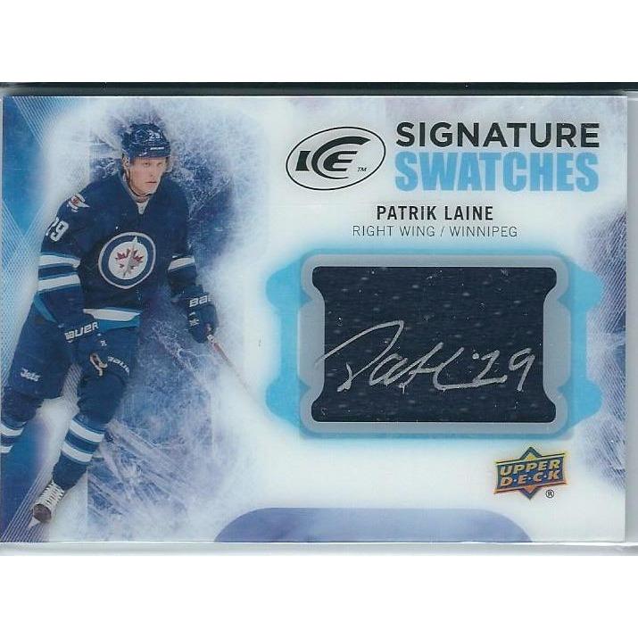 2016-17 Upper Deck Ice Patrik Laine Signature Swatches Rookie Jersey Autograph WPG
