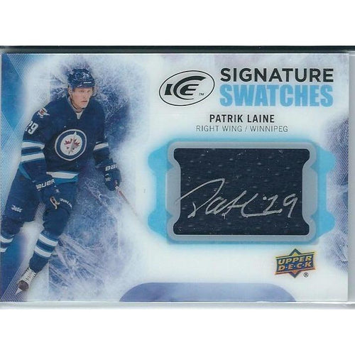 2016-17 Upper Deck Ice Patrik Laine Signature Swatches Rookie Jersey Autograph WPG