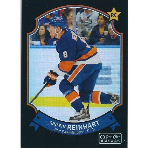 2014-15 OPC O-Pee-Chee Platinum Griffin Reinhart Black Rainbow Rookie /100 #81 NYI