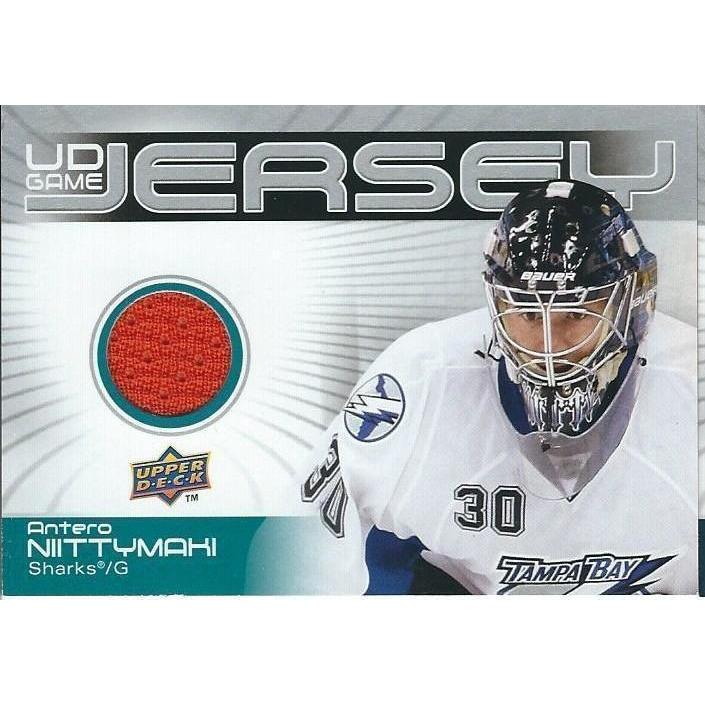 2010-11 Upper Deck Antero Nittymaki Game Jersey BB SJS