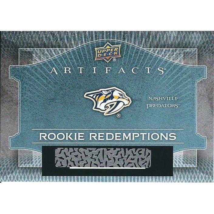 2015-16 Upper Deck Artifacts Juuse Saros Rookie Redemption /899 NSH
