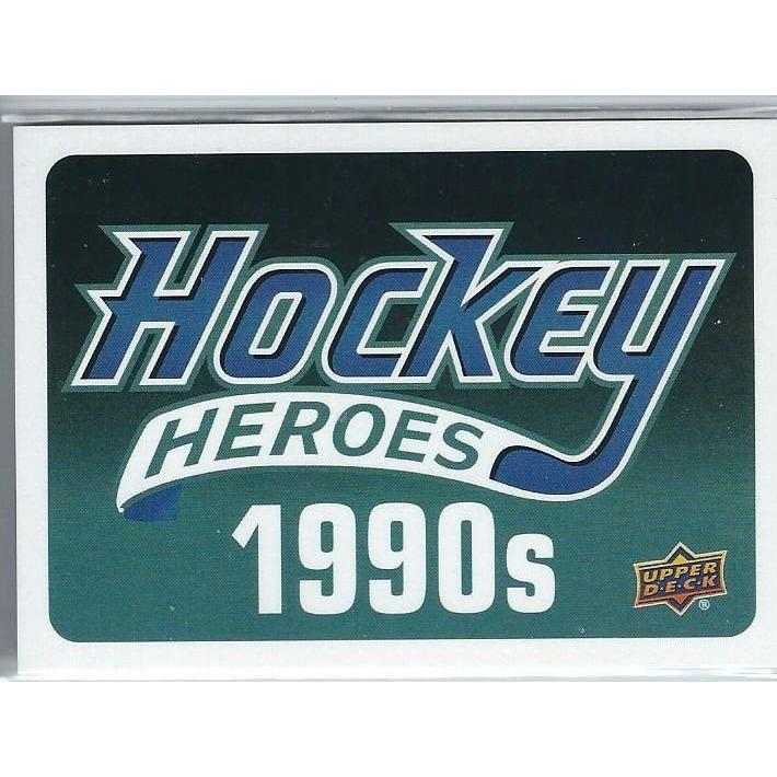 2013-14 Upper Deck Series Two Hockey Heroes 1990's Header Card
