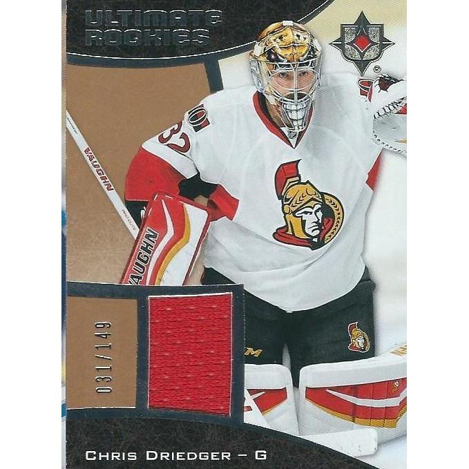 2015-16 Upper Deck Ultimate Collection Chris Driedger Rookie Jersey /149 BB OTT