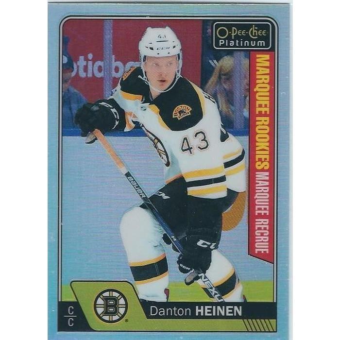 2016-17 OPC O-Pee-Chee Platinum Danton Heinen Marquee Rookie Rainbow Parallel #158 BOS