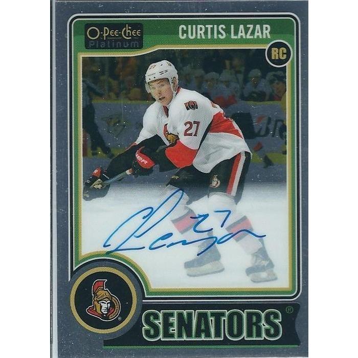 2014-15 OPC O-Pee-Chee Platinum Curtis Lazar Rookie Autograph OTT