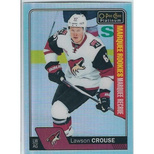 2016-17 OPC O-Pee-Chee Platinum Lawson Crouse Marquee Rookie Rainbow Parallel #178 ARI