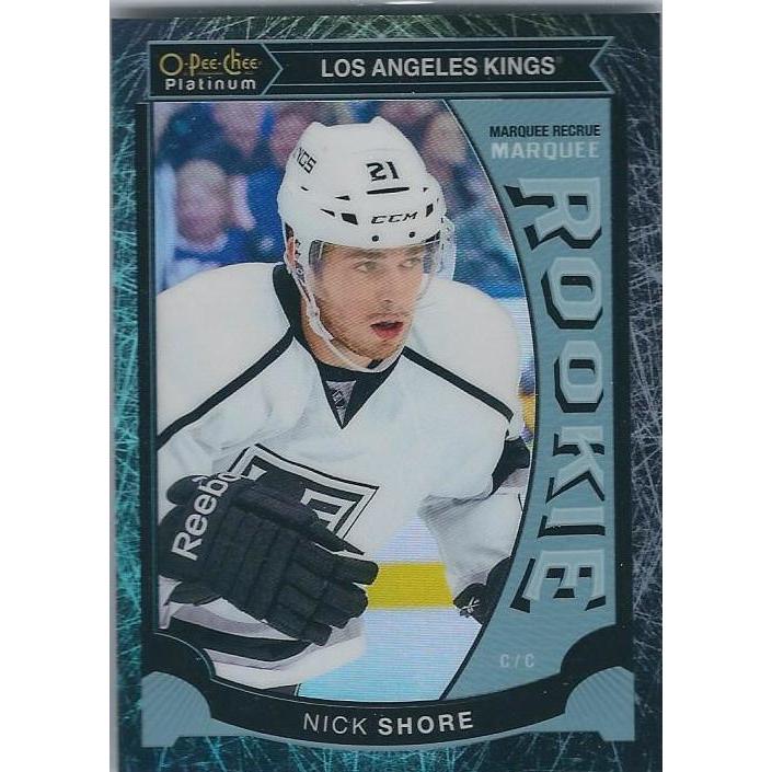 2015-16 OPC O-Pee-Chee Platinum Nick Shore Black Ice Rookie /99 #M18 LAK