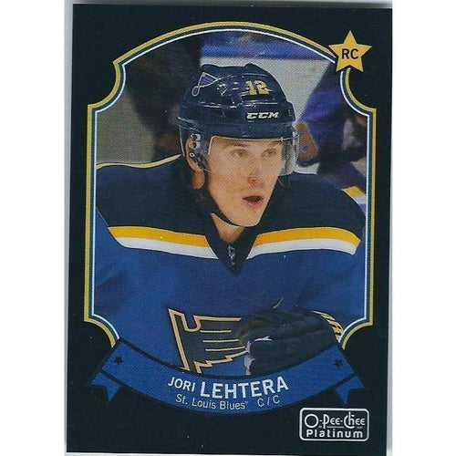 2014-15 OPC O-Pee-Chee Platinum Jori Lehtera Black Rainbow Rookie /100 #87 STL