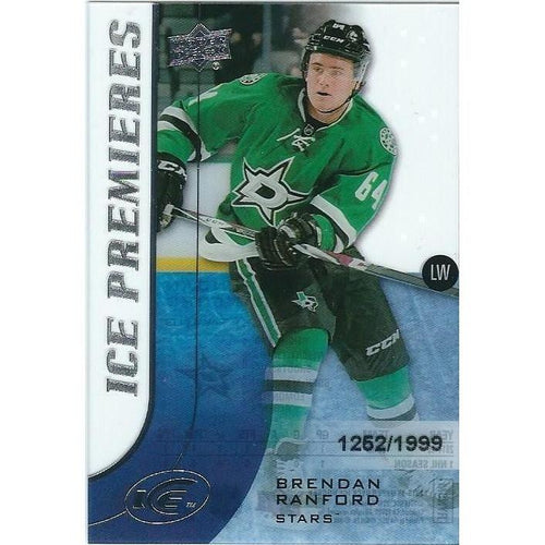 2015-16 Upper Deck Ice Brendan Ranford Ice Premieres Rookie /1999 #115 DAL