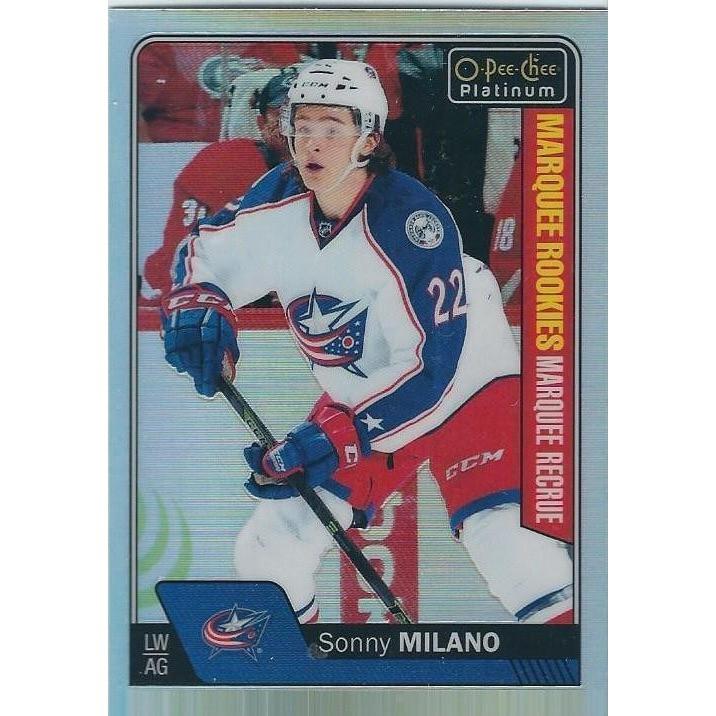 2016-17 OPC O-Pee-Chee Platinum Sonny Milano Marquee Rookie Rainbow #182 CLB