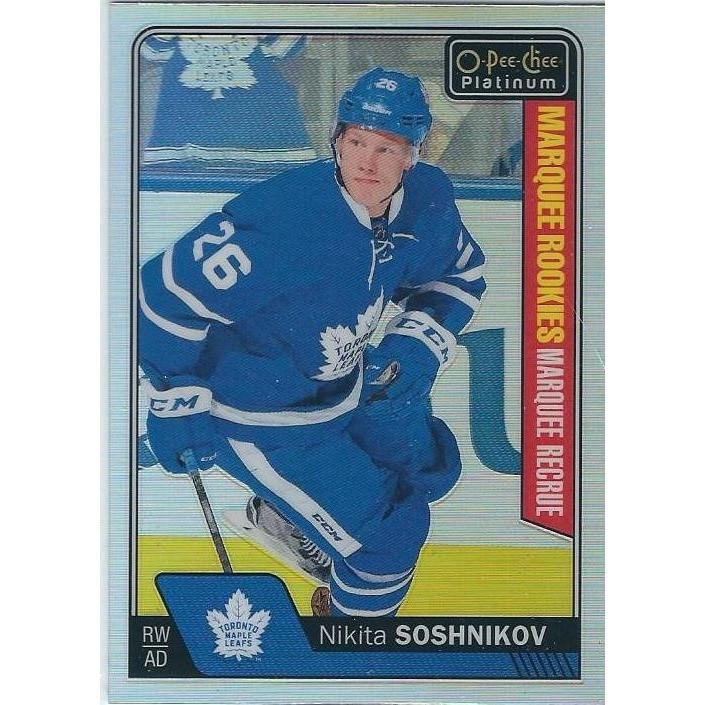 2016-17 OPC O-Pee-Chee Platinum Nikita Soshnikov Marquee Rookie Rainbow #189 TOR