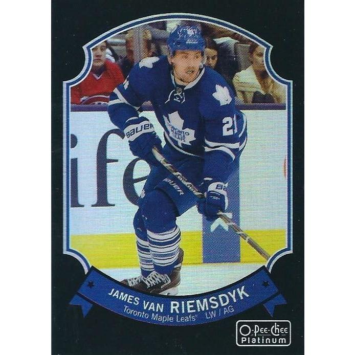 2014-15 OPC O-Pee-Chee Platinum James Van Reimsdyk Black Rainbow /100 #11 TOR