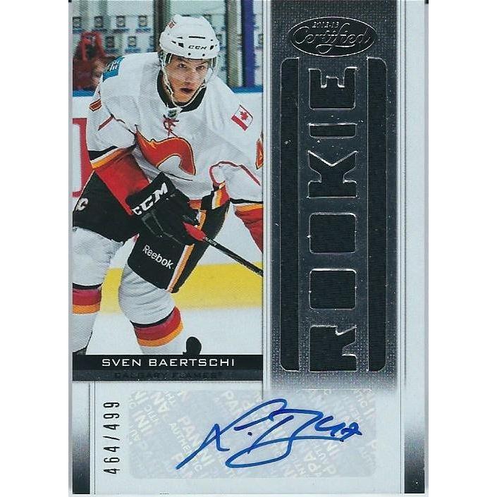 2012-13 Panini Certified Sven Baertschi Rookie Jersey Autograph /499 BB CGY