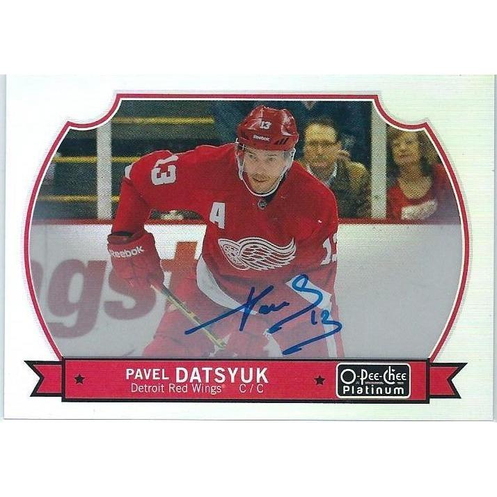 2014-15 OPC O-Pee-Chee Platinum Pavel Datsyuk Retro Autograph DET