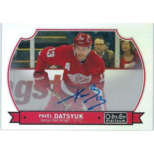 2014-15 OPC O-Pee-Chee Platinum Pavel Datsyuk Retro Autograph DET